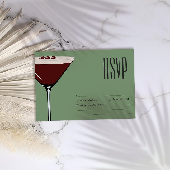Partido Espresso Martini Cocktail RSVP (Criador carregado)