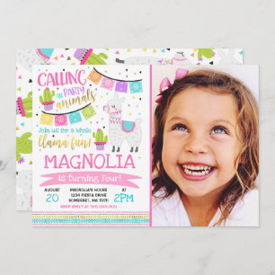 Partido inteiro do divertimento do lama do convite