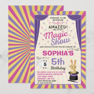Partido mágico da mostra do convite do aniversár