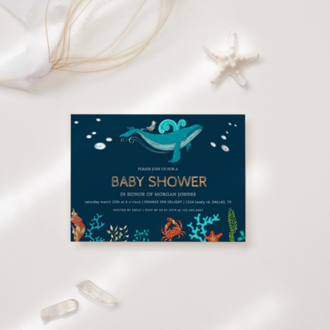 Partido Oceano | Convite ao Chá de fraldas (Criador carregado)