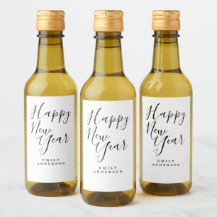 Partido Personalizado Branco Negro Feliz ano novo