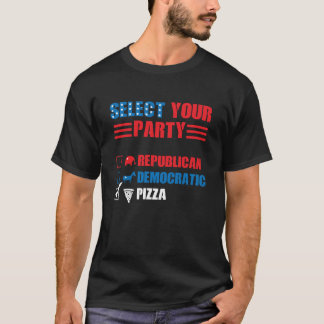 Partido Político Vota Camisa Partido Engraçado Pol