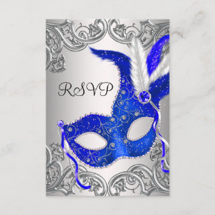 Partido RSVP do mascarada da máscara dos azuis