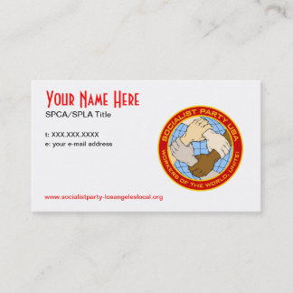 Partido socialista CA/L.A. Cartão