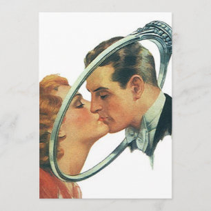 Partido vazio retro do anúncio do noivado do