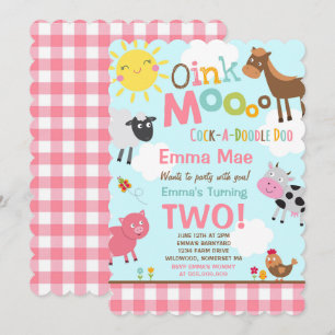 Partido velho da fazenda de MacDonald do convite