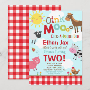 Partido velho da fazenda de MacDonald do convite