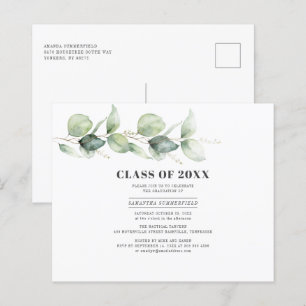 Partido Watercolor Eucalyptus Graduation 2025