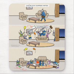 Partidos de surpresa de desmaio Mousepad da cabra