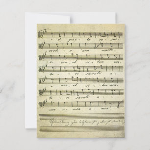 Partitura Antiga, Convite de Partitura Musical