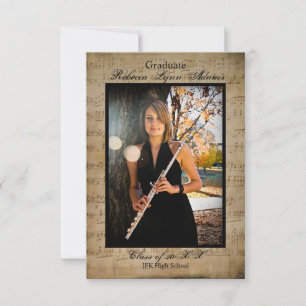 Partitura com Fotos - Anúncio de Formatura 3x5