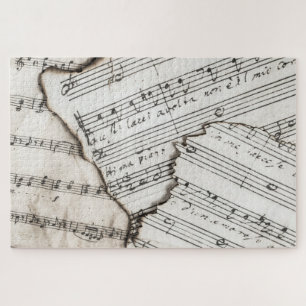 partitura de notas quebra-cabeça