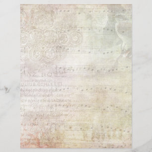 Partitura do estilo do vintage