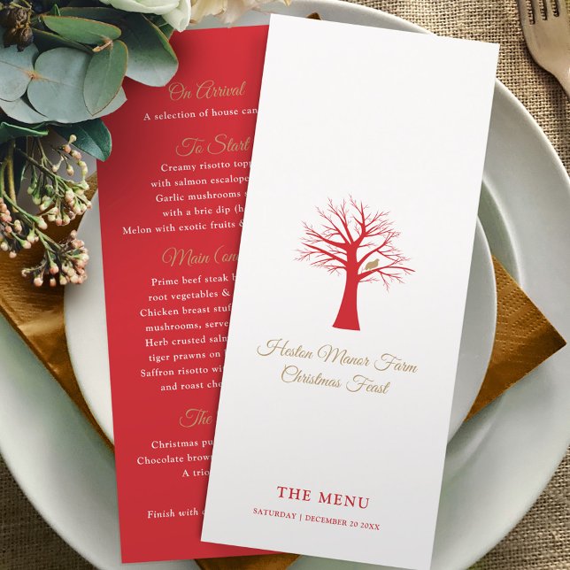 Partucho de evento de Natal em um menu de árvore (Criador carregado)