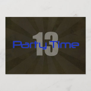 Party convite do aniversário do menino cinzento