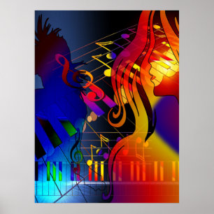 Party girl com o poster de Blacklight da música