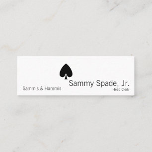 Pás do terno do cartão