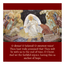 Paschal canon Ode 9 Troparion 1 poster para Páscoa