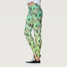 Páscoa Bilby & Australian Flowers Leggings
