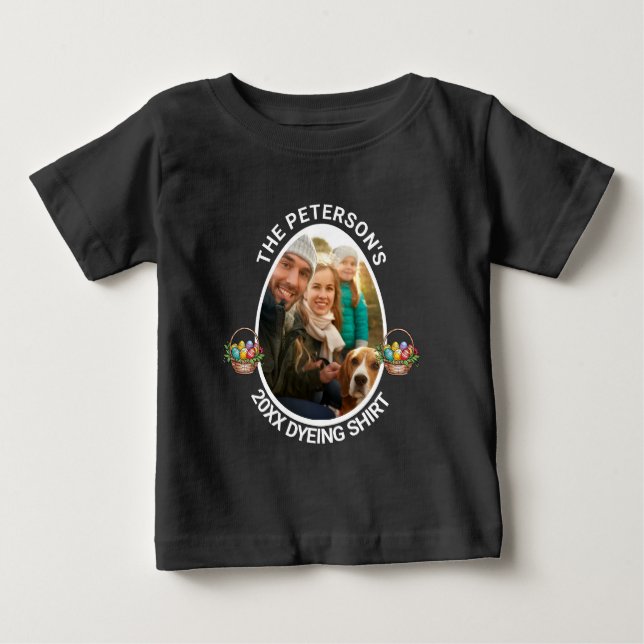Páscoa | Camisa Personalizada De Tingimento De Fot (Frente)