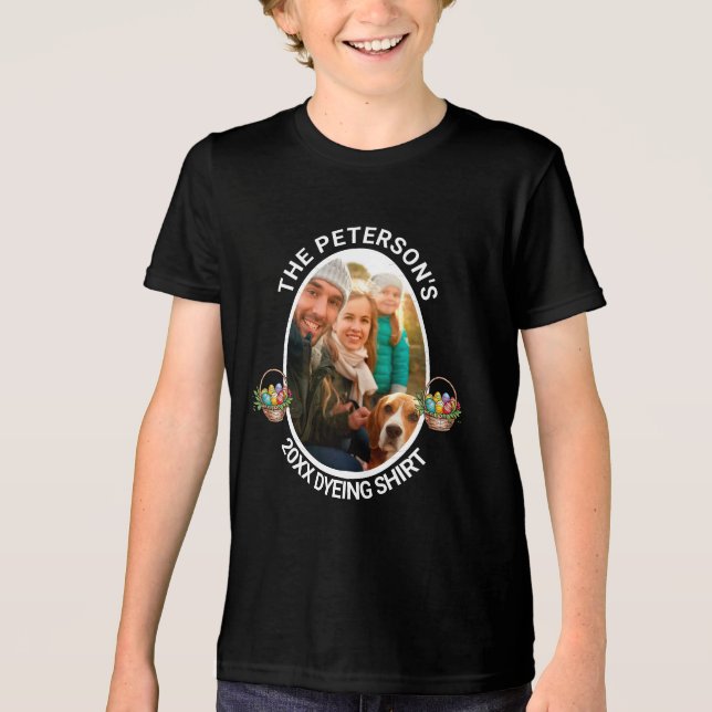 Páscoa | Camisa Personalizada De Tingimento De Fot (Frente)