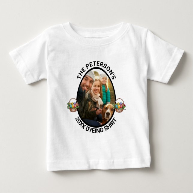 Páscoa | Camisa Personalizada De Tingimento De Fot (Frente)