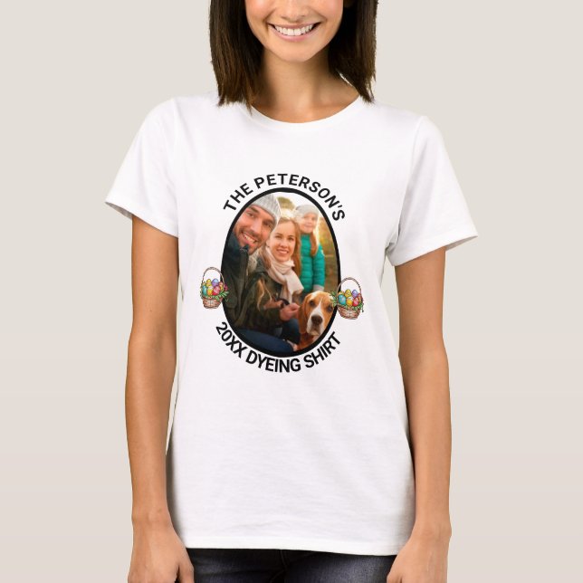 Páscoa | Camisa Personalizada De Tingimento De Fot (Frente)