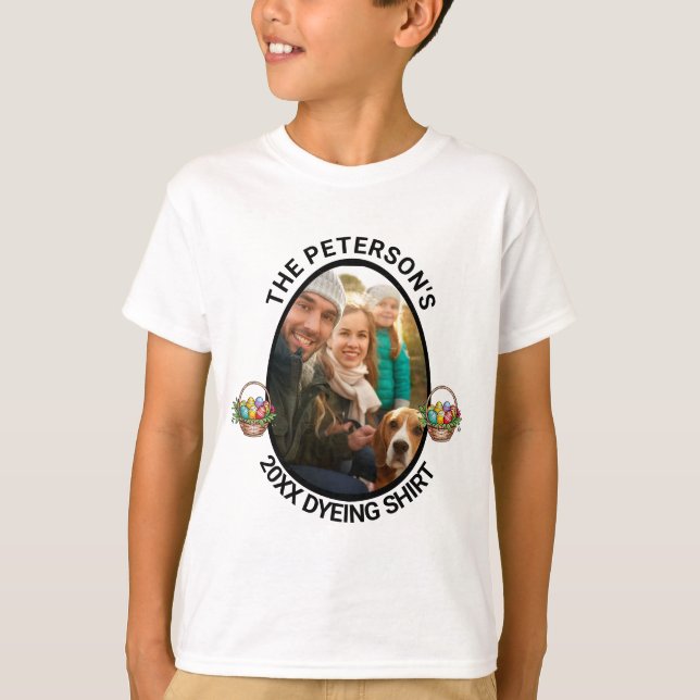 Páscoa | Camisa Personalizada De Tingimento De Fot (Frente)