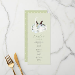 Páscoa Chocolate Bunny Basket Menu