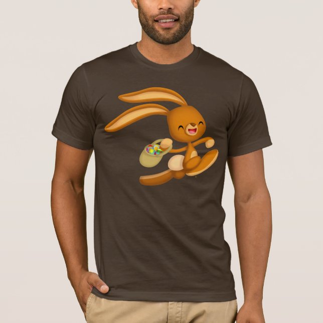 Páscoa coelhinha na camiseta de desenho! (Frente)