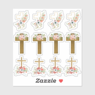 Páscoa cruza o adesivo do pacote de variedade