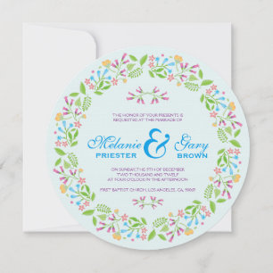 Páscoa de de Flores de Mola Convite de casamento