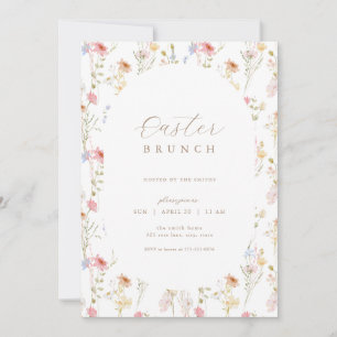 Páscoa de flor selvagem Brunch e Convite para Caça