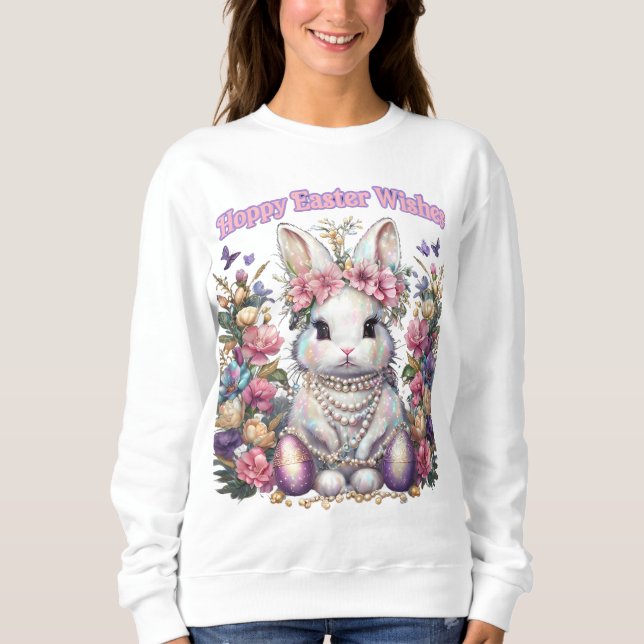 Páscoa de Hoppy Deseja uma camisa de suor (Frente)