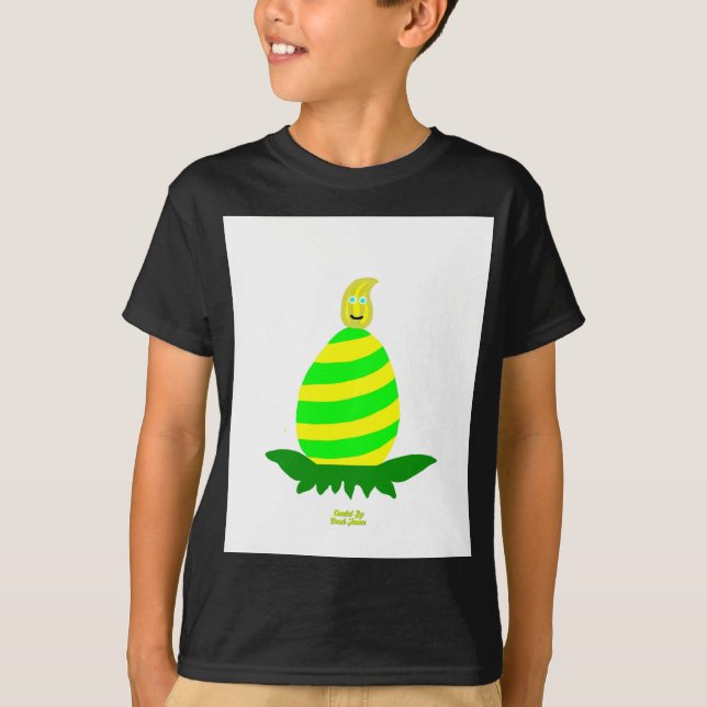 Páscoa Deseja Meninos Camisa Básica Negra (Frente)