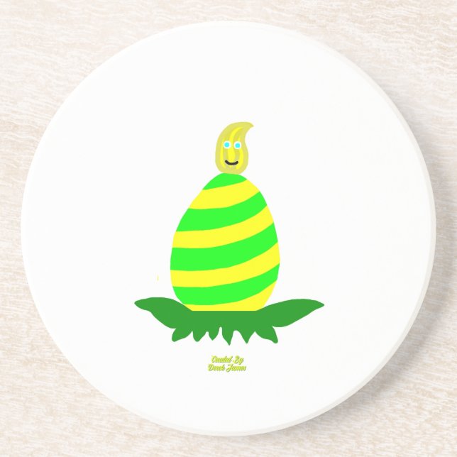 Páscoa Deseja Porta copos Sandstone (Frente)