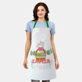 Páscoa Dia Apron - Coelhinho Bonito e Design de Ov