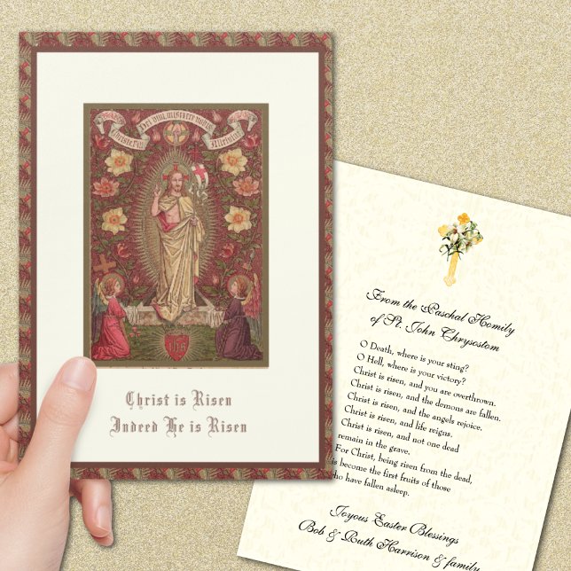 Páscoa elegante Pascha ressurreição Jesus oração (Criador carregado)