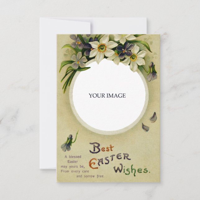 Páscoa Floral Melhores Desejos Vitorianos (Frente)