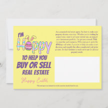 Páscoa Imobiliária Cartão de visita