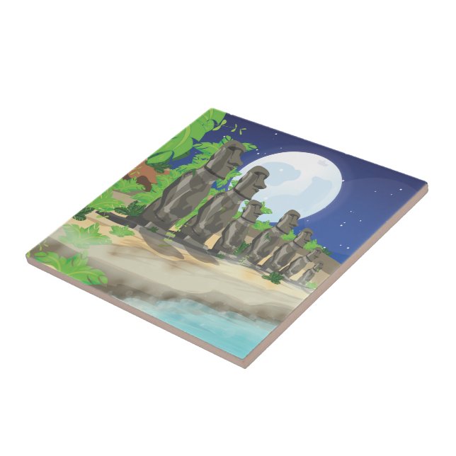 Páscoa Island Moai (Lateral)