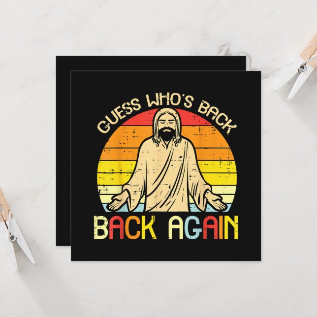 Páscoa Jesus Adivinhe Quem Voltou Religioso Cristã (Frente/Verso In Situ)