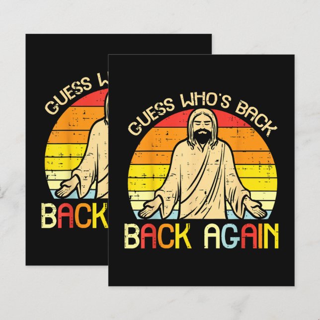 Páscoa Jesus Adivinhe Quem Voltou Religioso Cristã (Frente/Verso)