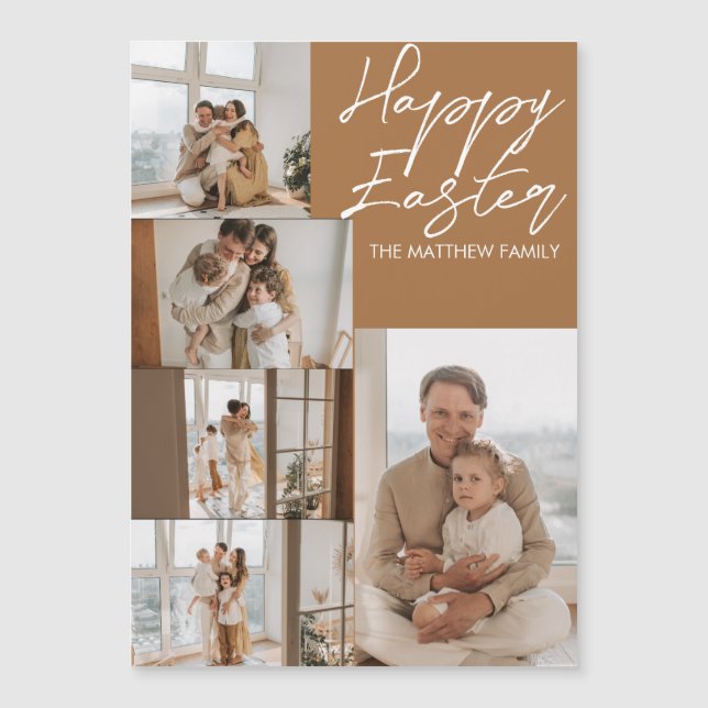páscoa moderna elegante, colagem de fotos cinco da (Frente)
