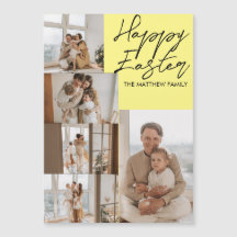 páscoa moderna elegante, colagem de fotos cinco da