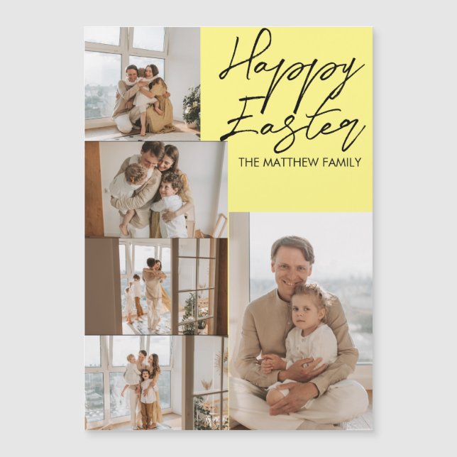 páscoa moderna elegante, colagem de fotos cinco da (Frente)