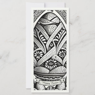 Páscoa motif b/w desenho animado com ovos de Pásco