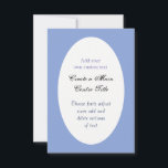 Páscoa Oval Simples ou Convite Personalizado de Ca<br><div class="desc">Páscoa Oval Simples ou design de texto personalizado Convidar a tipografia personalizada. Jogue sobre escolher suas fontes,  cores de fundo a mais.</div>