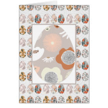 Páscoa Ovos Florais Elegante Cartão de Saudação Do