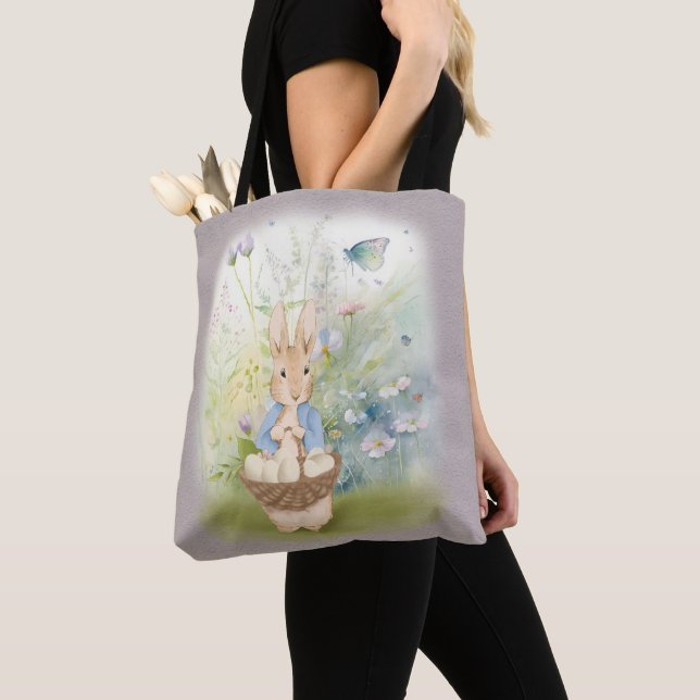 Páscoa Peter Rabbit Tote Bag (Close Up)